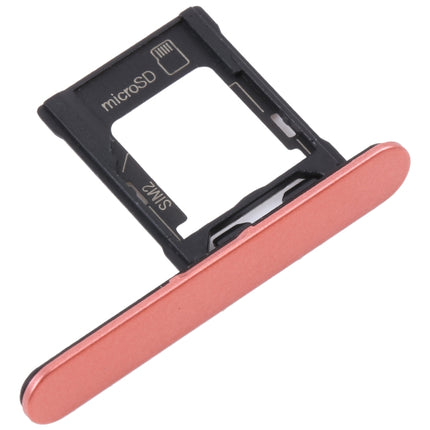 For Sony Xperia XZ1 Compact Original SIM Card Tray + Micro SD Card Tray (Orange)-garmade.com