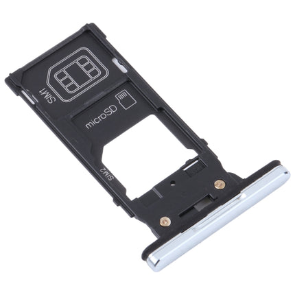 For Sony Xperia XZ2 Premium Original SIM Card Tray + SIM / Micro SD Card Tray (Silver)-garmade.com