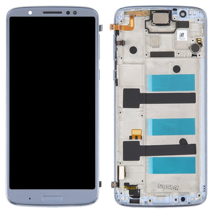Original LCD Screen For Motorola Moto G6 Plus Digitizer Full Assembly With Frame(Blue)-garmade.com