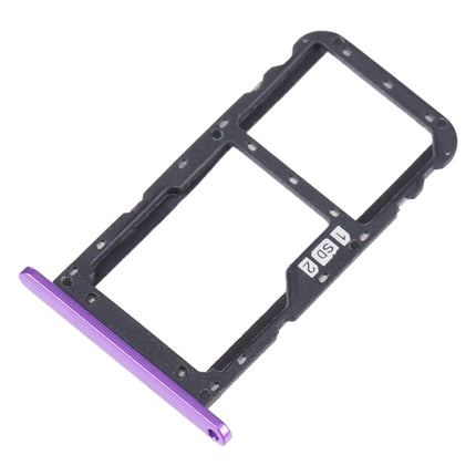 For Lenovo Z5 L78011 SIM Card Tray + SIM Card Tray / Micro SD Card Tray (Purple)-garmade.com