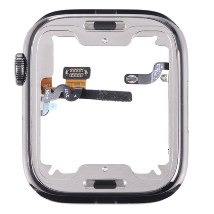For Apple Watch Series 7 45mm Middle Frame Bezel Plate with Loudspeaker / Power / Rotating Shaft Flex Cable-garmade.com