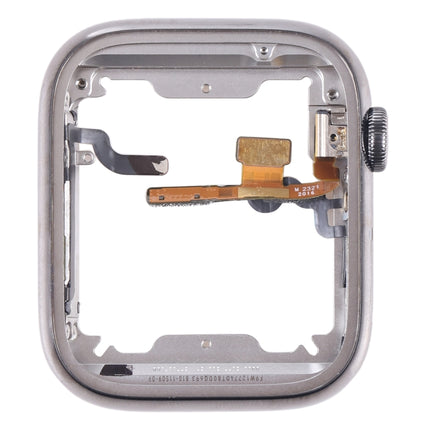 For Apple Watch Series 7 45mm Middle Frame Bezel Plate with Loudspeaker / Power / Rotating Shaft Flex Cable-garmade.com
