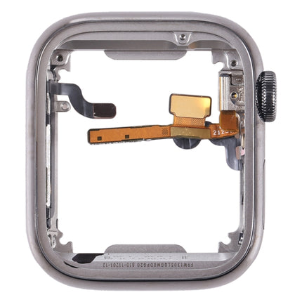 For Apple Watch Series 7 41mm Middle Frame Bezel Plate with Loudspeaker / Power / Rotating Shaft Flex Cable-garmade.com