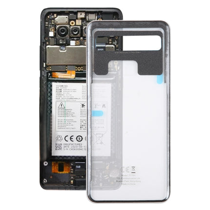 For TCL 10L T770H OEM Glass Battery Back Cover(Transparent)-garmade.com