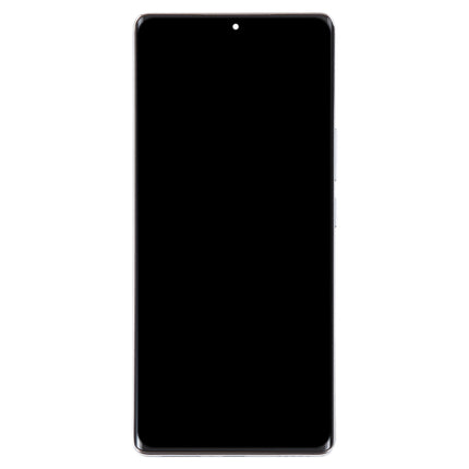 Original LCD Screen For Honor 80 Digitizer Full Assembly with Frame(Silver)-garmade.com