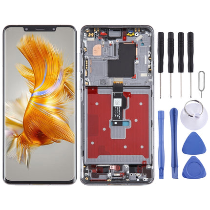 Original LCD Screen For Huawei Mate 50 Pro Digitizer Full Assembly with Frame(Black)-garmade.com