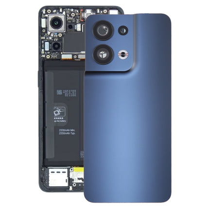 For OPPO Reno8 5G Original Battery Back Cover with Camera Lens Cover(Black)-garmade.com