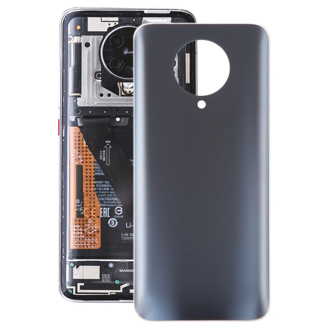 For Xiaomi Poco F2 Pro OEM Glass Battery Back Cover(Black)-garmade.com