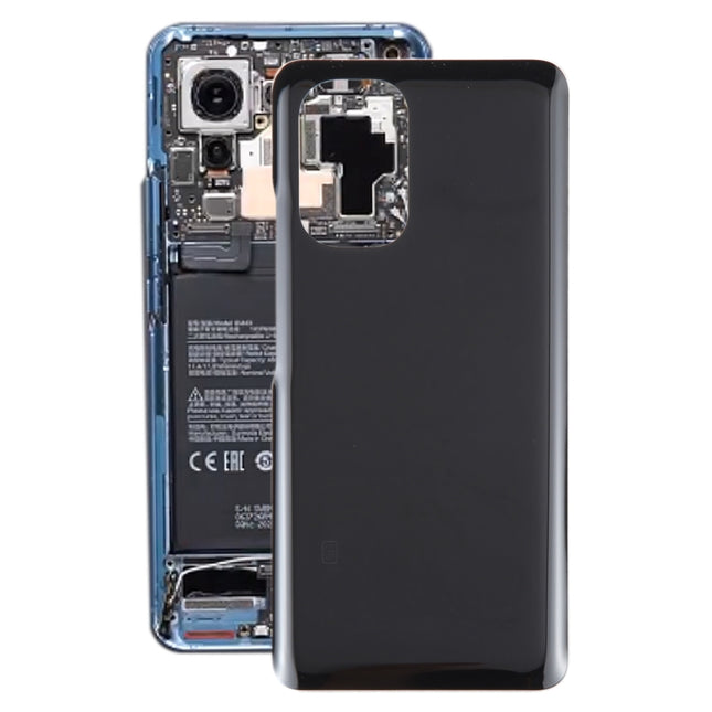 For Xiaomi Mi 11x Pro OEM Glass Battery Back Cover(Black)-garmade.com