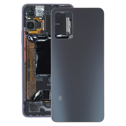 For Xiaomi Redmi Note 11 Pro+ 5G India Glass Battery Back Cover(Black)-garmade.com