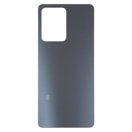For Xiaomi Redmi Note 12 Pro Glass Battery Back Cover(Black)-garmade.com