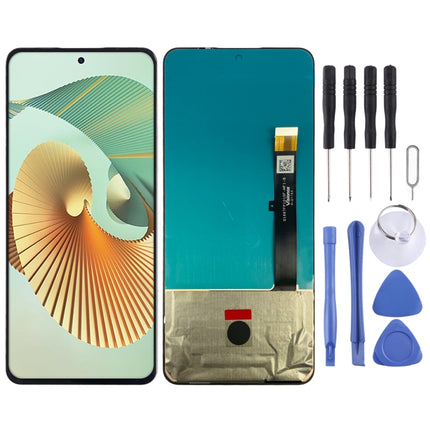 AMOLED Material LCD Screen for ZTE Axon 30 Pro 5G A2022 With Digitizer Full Assembly(Black)-garmade.com