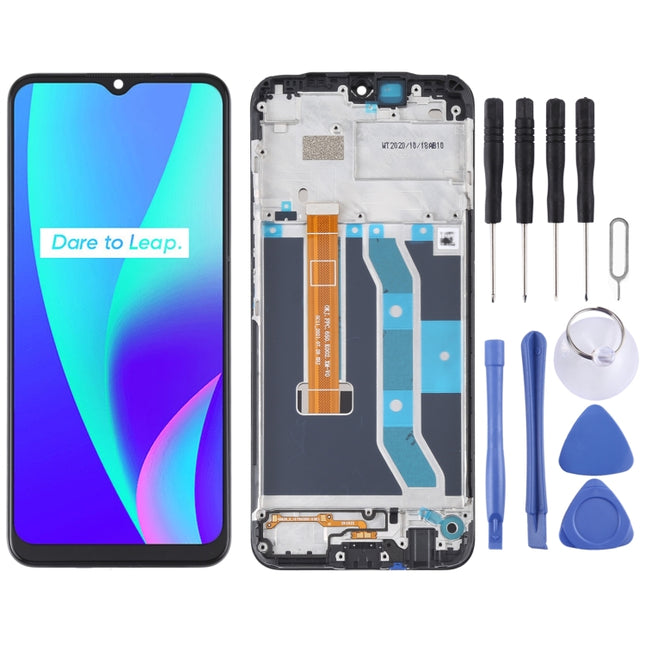 Original LCD Screen and Digitizer Full Assembly With Frame for OPPO Realme C15 RMX2180(Qualcomm Version)-garmade.com