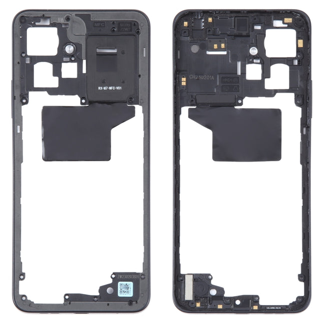 For Xiaomi Redmi Note 12 4G Original Middle Frame Bezel Plate (Black)-garmade.com