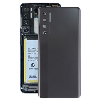 For TCL 20 Pro 5G Original Battery Back Cover(Black)-garmade.com