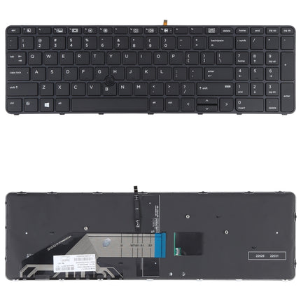 For HP Probook 650 G2 G3 655 G3 450 G3 841137-001 US Version Keyboard with Backlight and Pointing-garmade.com