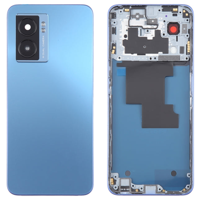 For OPPO A57 Original Battery Back Cover with Middle Frame(Blue)-garmade.com