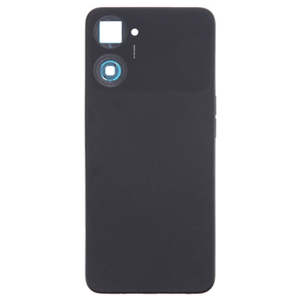 For Realme V30 Original Battery Back Cover with Middle Frame(Black)-garmade.com