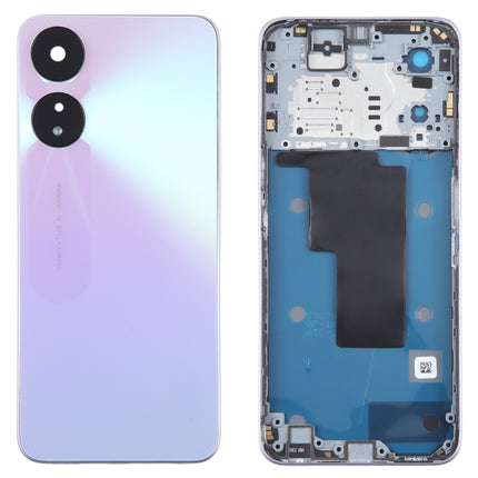 For OPPO A78 Original Battery Back Cover with Middle Frame(Purple)-garmade.com