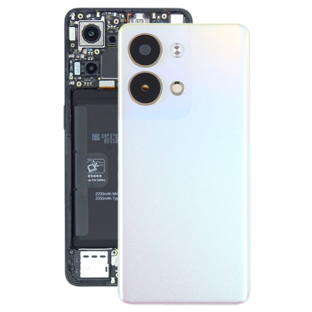 For OPPO Reno9 Original Battery Back Cover with Camera Lens Cover(Pink)-garmade.com
