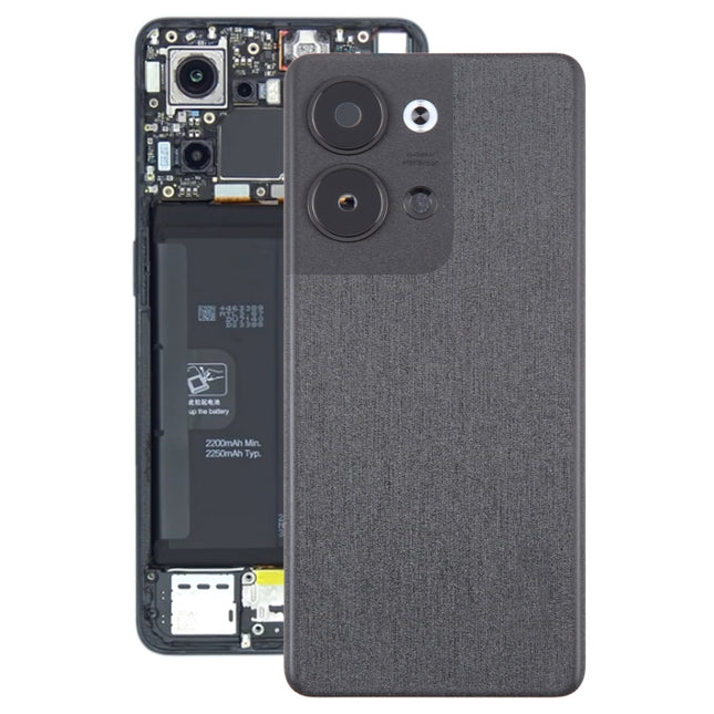 For OPPO Reno9 Pro Original Battery Back Cover with Camera Lens Cover(Black)-garmade.com