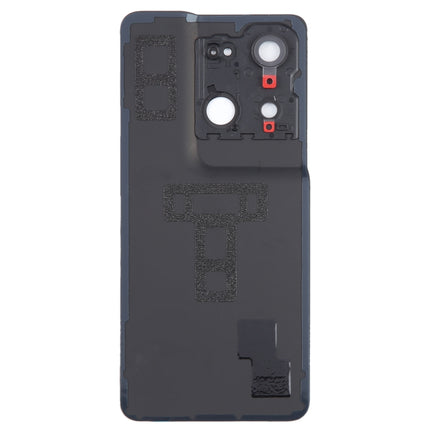 For OPPO Reno8 Pro+ Original Battery Back Cover with Camera Lens Cover(Black)-garmade.com