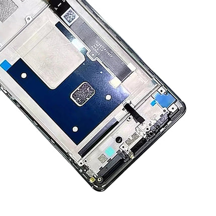 AMOLED LCD Screen For ZTE Axon 40 Pro A2023 Digitizer Full Assembly with Frame(Black)-garmade.com