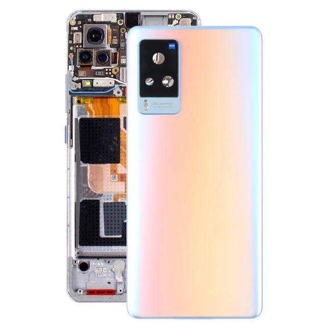 For vivo X60 Pro Global Original Battery Back Cover with Camera Lens Cover(Pink)-garmade.com