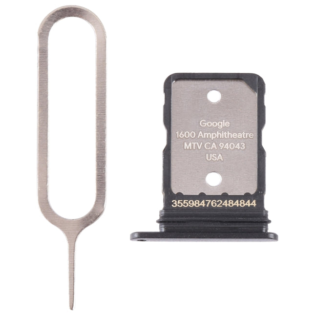 For Google Pixel 6A Original SIM Card Tray with SIM Pin (Black)-garmade.com