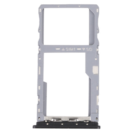 For TCL 20Y Original SIM Card Tray + Micro SD Card Tray (Black)-garmade.com