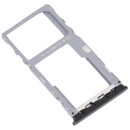 For TCL 20Y Original SIM Card Tray + Micro SD Card Tray (Black)-garmade.com