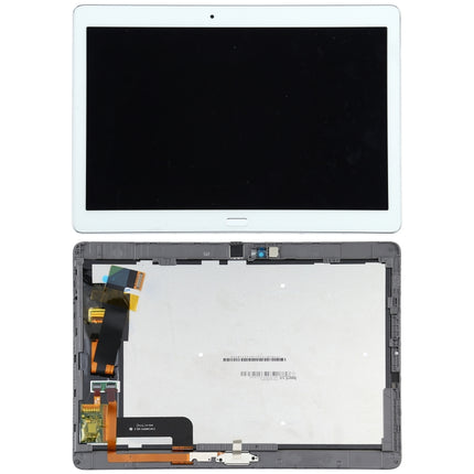 Original LCD Screen For Huawei MediaPad M2 10.0 M2-A01W/M2-A01L Digitizer Full Assembly With Frame(White)-garmade.com