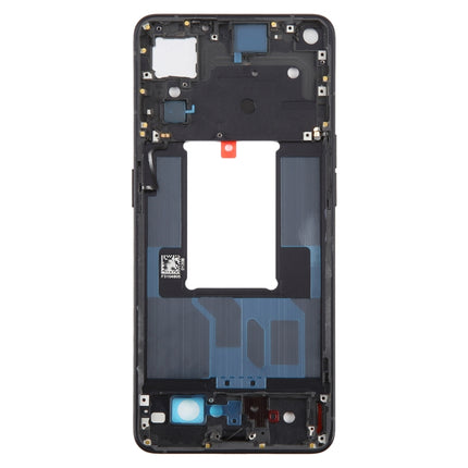 For OPPO Reno7 Pro 5G Front Housing LCD Frame Bezel Plate (Black)-garmade.com