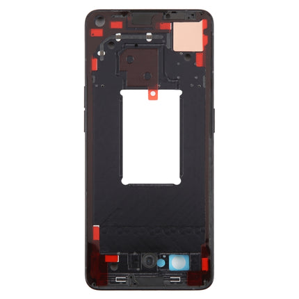 For OPPO Reno7 Pro 5G Front Housing LCD Frame Bezel Plate (Black)-garmade.com