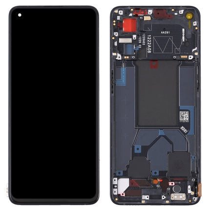 Original LCD Screen For OPPO Reno7 Pro 5G Digitizer Full Assembly with Frame (Black)-garmade.com