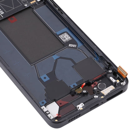 Original LCD Screen For OPPO Reno7 Pro 5G Digitizer Full Assembly with Frame (Black)-garmade.com