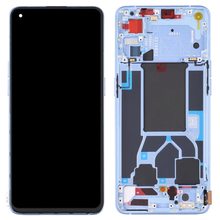 Original LCD Screen For OPPO Reno7 Pro 5G Digitizer Full Assembly with Frame (Blue)-garmade.com