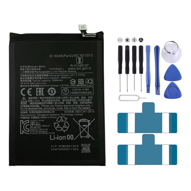 For Xiaomi Poco M3 Pro 5G BN5A 5000mAh Battery Replacement-garmade.com