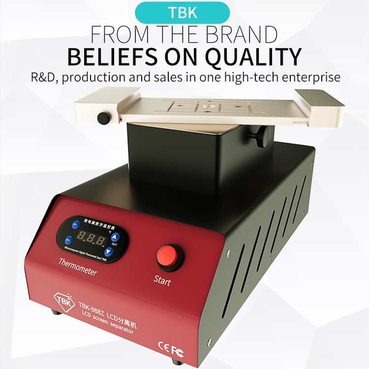 TBK-988Z 7 inch Mobile Phone LCD Separation Built-in Pump Vacuum Manual Separator-garmade.com