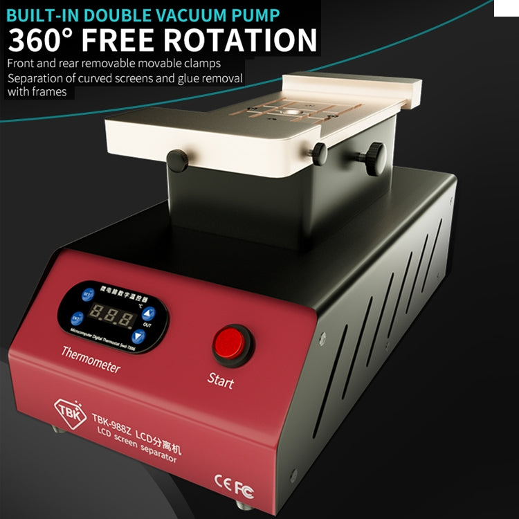 TBK-988Z 7 inch Mobile Phone LCD Separation Built-in Pump Vacuum Manual Separator-garmade.com