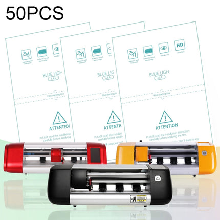 50 PCS F0004 Anti Blue Ray TPU Soft Film Supplies for Protector Cutter-garmade.com