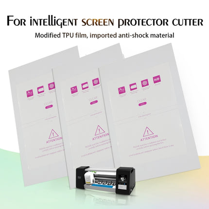 50 PCS F0007 HD TPU Tablet Soft Film Supplies for Protector Cutter-garmade.com