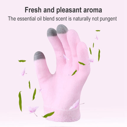 2 PCS Feather Yarn Touch Screen Gloves Outdoor Full Finger Gloves(Pink)-garmade.com