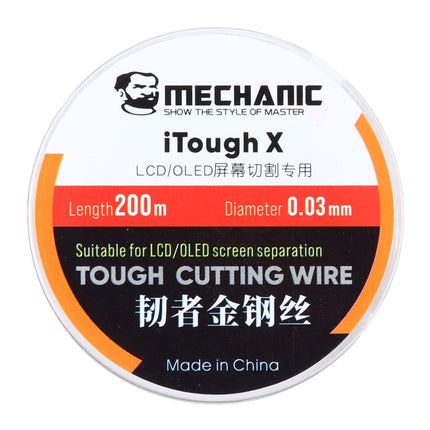 MECHANIC iTough X 200M 0.03MM LCD OLED Screen Cutting Wire-garmade.com