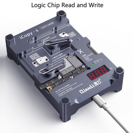 Qianli iCopy-S Double Sided Chip Test Stand 4 in1 Logic Baseband EEPROM Chip Non-removal For iPhone X / XS / XR / XS Max-garmade.com
