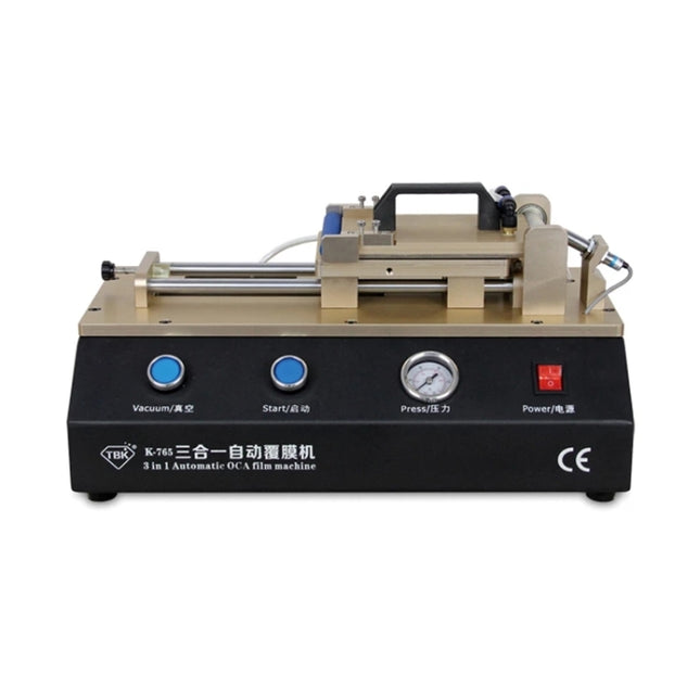 TBK-765 3 in1 Automatic OCA Laminating Machine LCD Touch Screen Air Compressor Machine Built-in Vacuum Pump-garmade.com