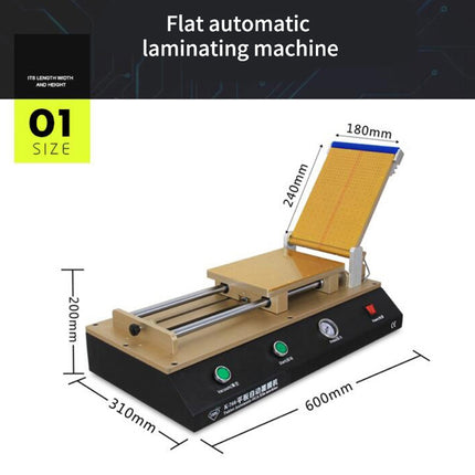 TBK-766 12 inch Tablet Automatic OCA Laminator Machine Polarizer Film Laminator Machine for LCD Repair Built-in Vacuum Pump-garmade.com