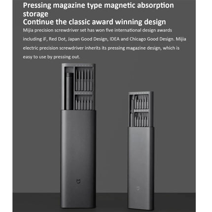 25 in 1 Original Xiaomi Mijia Electric Precision Screwdriver Kit Rechargeable Magnetic Aluminum Case-garmade.com