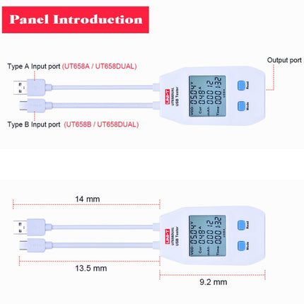 UNI-T USB Voltmeter Ammeter Tester-garmade.com
