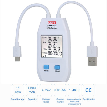 UNI-T USB Voltmeter Ammeter Tester-garmade.com